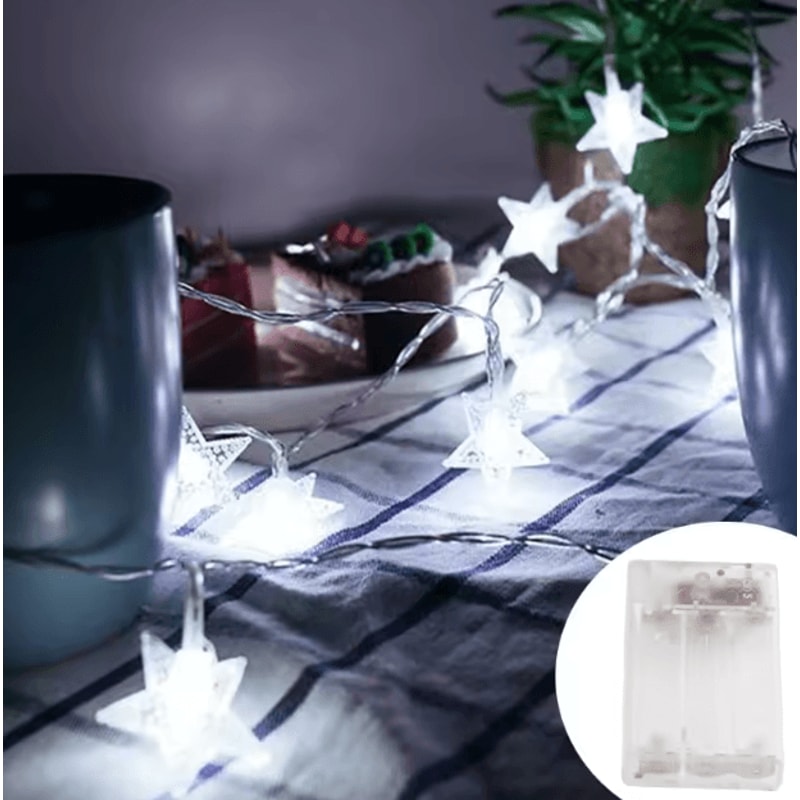 LED Star Fairy String Lights Outdoor Decorative Garland Lights 6