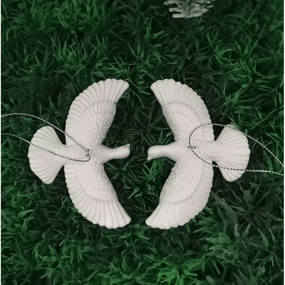 Acrylic Friendship Dove Ornament Romantic Hanging Decor Gift 0