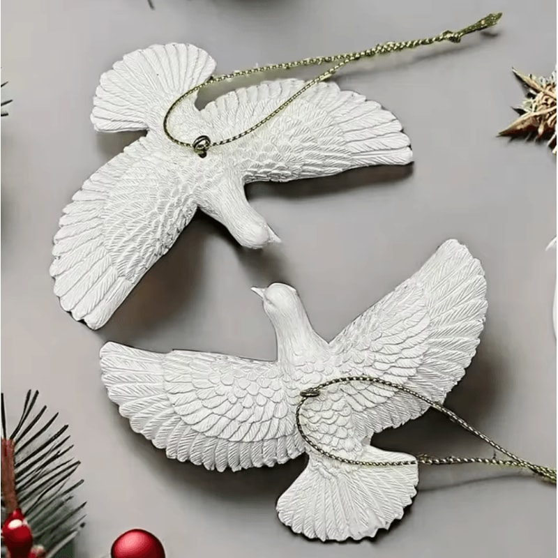 Acrylic Friendship Dove Ornament Romantic Hanging Decor Gift 3