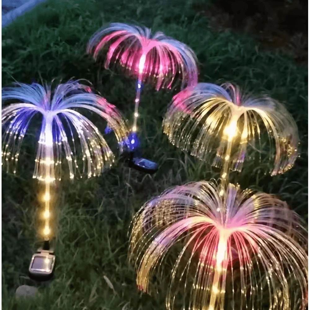 Outdoor Waterproof Yard Christmas Pathway Lawn Wedding Party Decoration Solar Power Flowers Lamp So 1