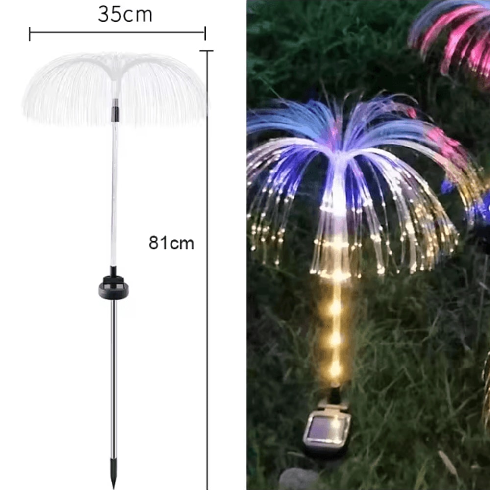 Outdoor Waterproof Yard Christmas Pathway Lawn Wedding Party Decoration Solar Power Flowers Lamp So 3