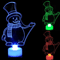 Mini LED Snowman Night Light Colorful Flashing Festive Decor Lamp 3