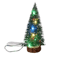 1pc LED Light Mini Artificial Christmas Trees Decorations Festival Tabletop Miniature Snow Frost Xm 0