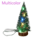 1pc LED Light Mini Artificial Christmas Trees Decorations Festival Tabletop Miniature Snow Frost Xm 4