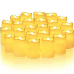 flameless led candles set – warm white battery operated tea lights for weddings, holidays & home decor