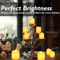 Flameless LED Candles Set Warm White Battery Operated Tea Lights For Weddings Holidays Home Decor 2