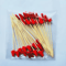 Christmas Cocktail Picks Set 50pcs Bamboo Fruit Sticks For Festive Appetizers Party Decor 3