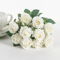 Artificial White Rose Bouquet 10Head Silk Flowers For Wedding Home Event Decor 2