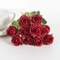 Artificial White Rose Bouquet 10Head Silk Flowers For Wedding Home Event Decor 4