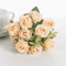 Artificial White Rose Bouquet 10Head Silk Flowers For Wedding Home Event Decor 6