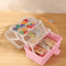 3Tier Foldable Storage Box Organizer Cute Portable Hair Accessories Jewelry Case For Kids 1