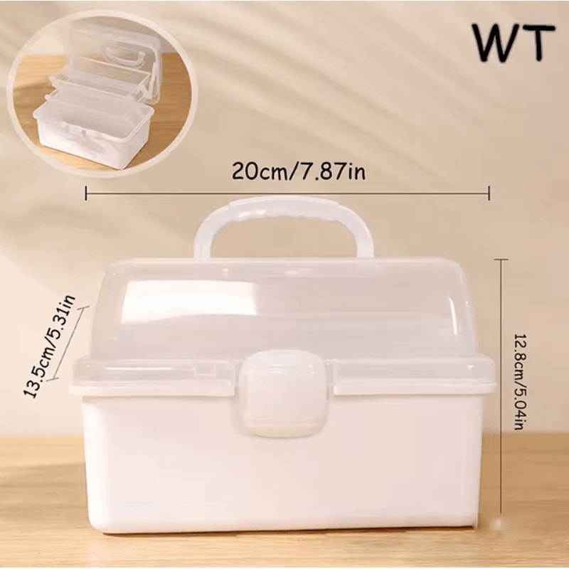 3Tier Foldable Storage Box Organizer Cute Portable Hair Accessories Jewelry Case For Kids 2