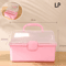 3Tier Foldable Storage Box Organizer Cute Portable Hair Accessories Jewelry Case For Kids 4