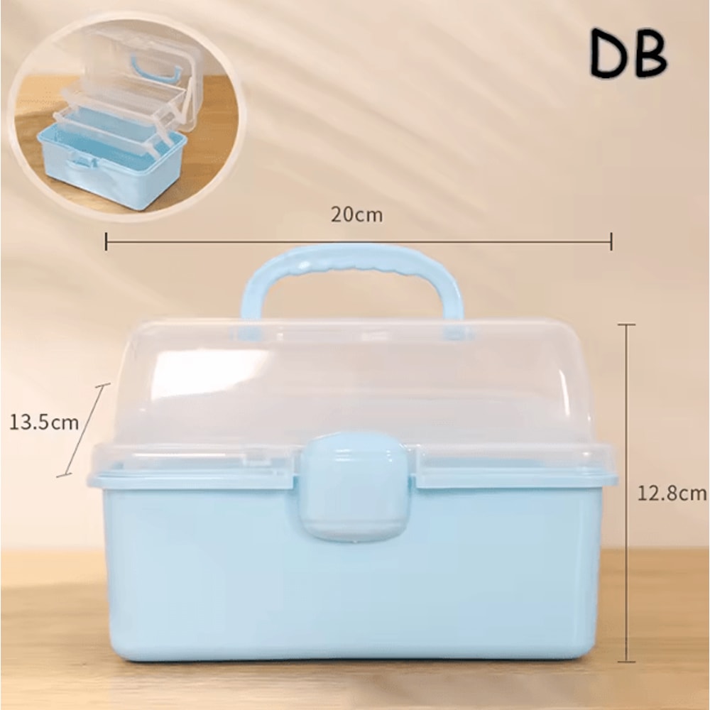 3Tier Foldable Storage Box Organizer Cute Portable Hair Accessories Jewelry Case For Kids 6