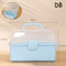 3Tier Foldable Storage Box Organizer Cute Portable Hair Accessories Jewelry Case For Kids 6