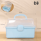 3Tier Foldable Storage Box Organizer Cute Portable Hair Accessories Jewelry Case For Kids 6