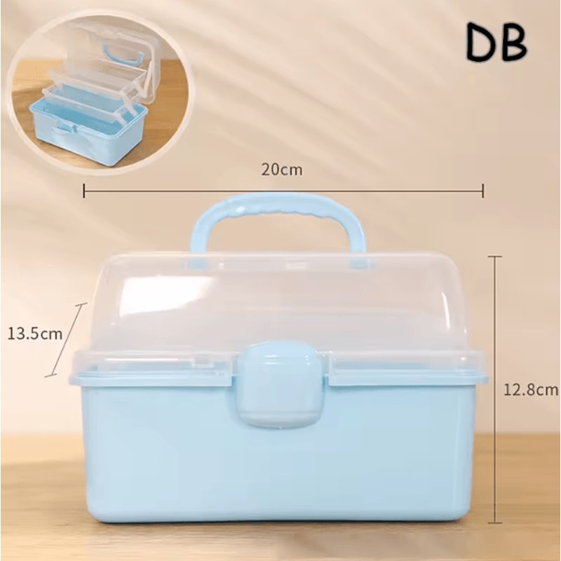 3Tier Foldable Storage Box Organizer Cute Portable Hair Accessories Jewelry Case For Kids 6