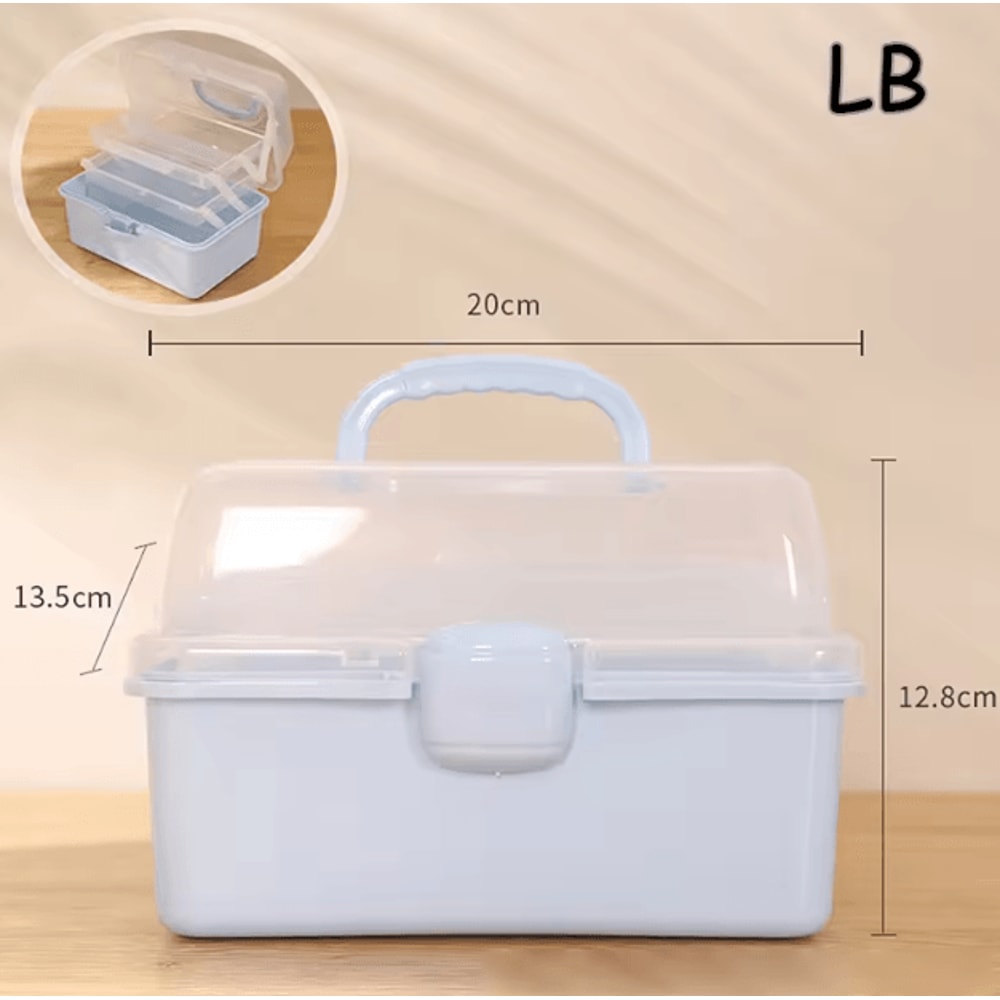 3Tier Foldable Storage Box Organizer Cute Portable Hair Accessories Jewelry Case For Kids 7