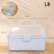 3Tier Foldable Storage Box Organizer Cute Portable Hair Accessories Jewelry Case For Kids 7