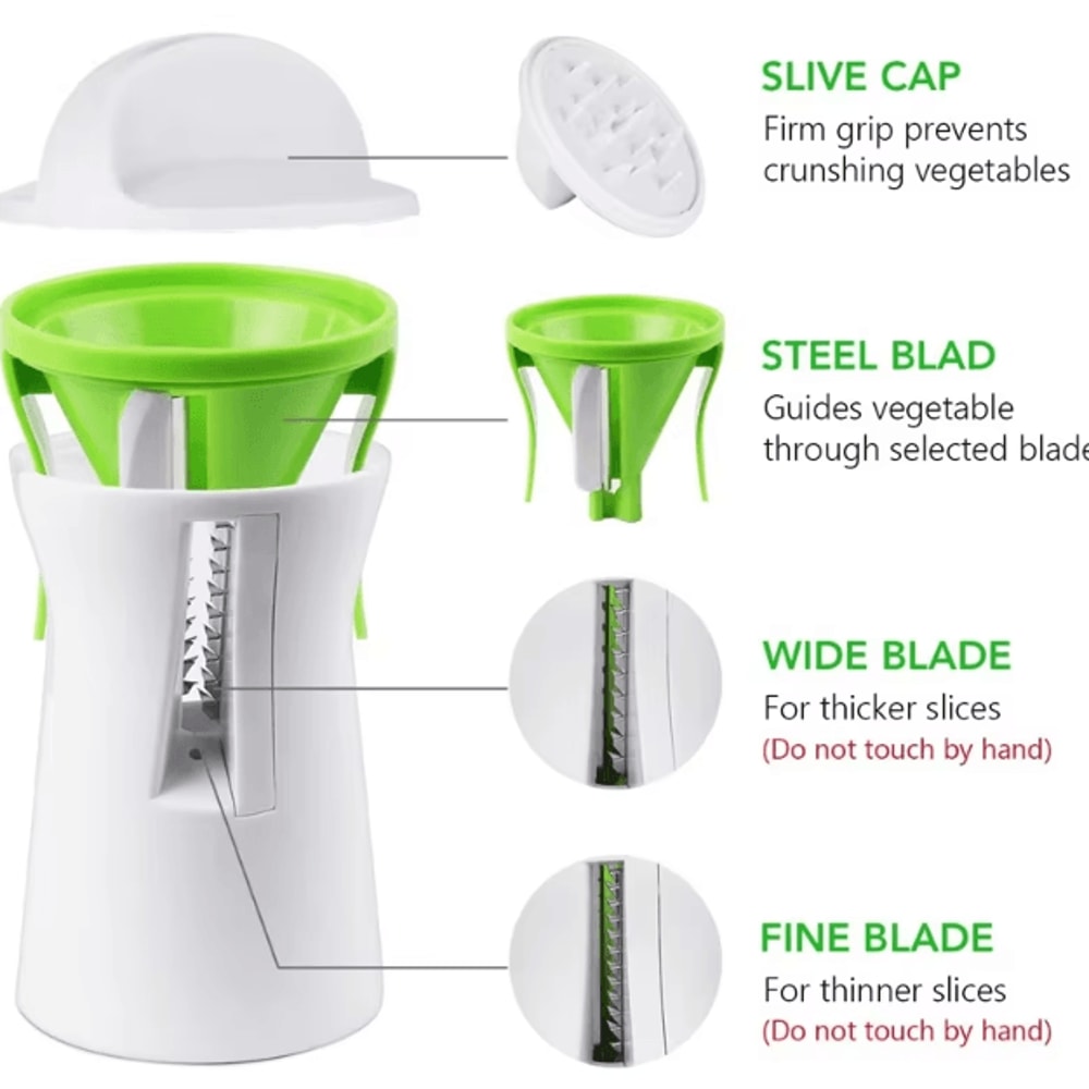 Heavy Duty Vegetable Spiralizer Zucchini Noodle Maker Spiral Slicer For Healthy Cooking 3