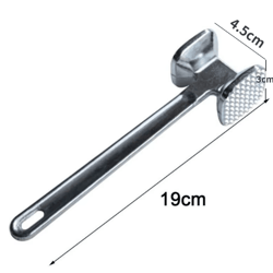 heavy duty meat tenderizer hammer – zinc alloy dual-sided mallet for steak, chicken & pork