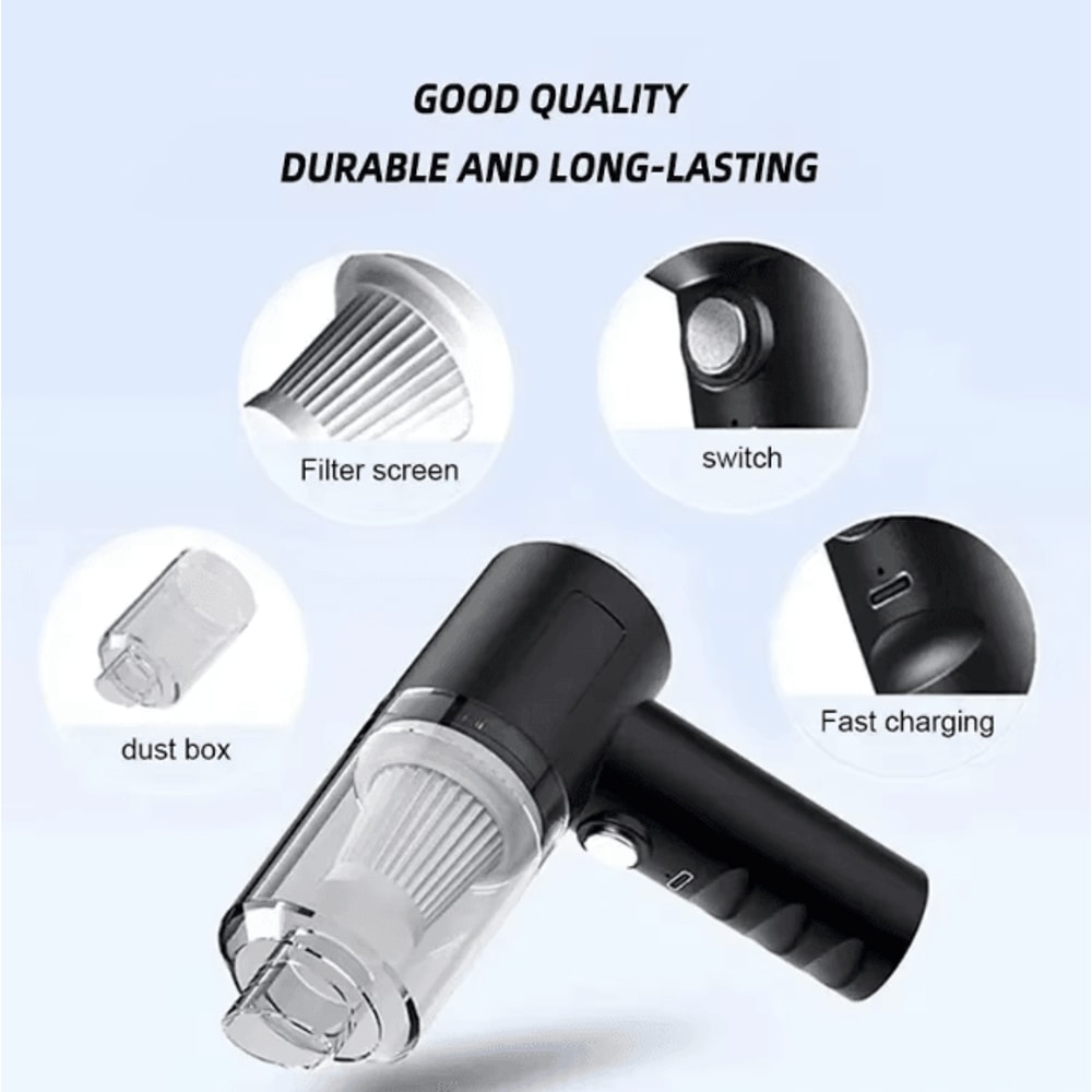 Portable Wireless Car Vacuum Cleaner 120W High Power Cordless Handheld Vacuum For Car Home 1