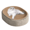 2in1 Sisal Cat Scratching Board Bed Durable Oval Scratcher Cozy Cat Nest 0
