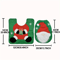 Santa Toilet Seat Cover Set 2PC Christmas Bathroom Decor With Festive Lid Cover Mat 1