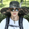 Wide Brim Sun Hat UV Protection Mesh Fishing Hat For Men And Women Outdoor Beach Hiking Cap 1
