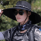 Wide Brim Sun Hat UV Protection Mesh Fishing Hat For Men And Women Outdoor Beach Hiking Cap 2