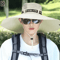 Wide Brim Sun Hat UV Protection Mesh Fishing Hat For Men And Women Outdoor Beach Hiking Cap 4
