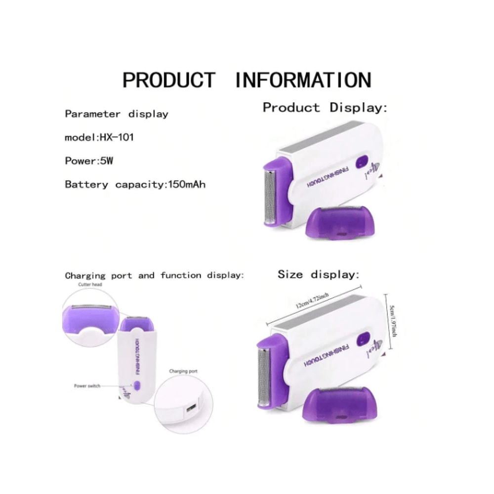 Electric Shaver For Women Cordless Hair Removal Device For Face Body Legs And Bikini 3