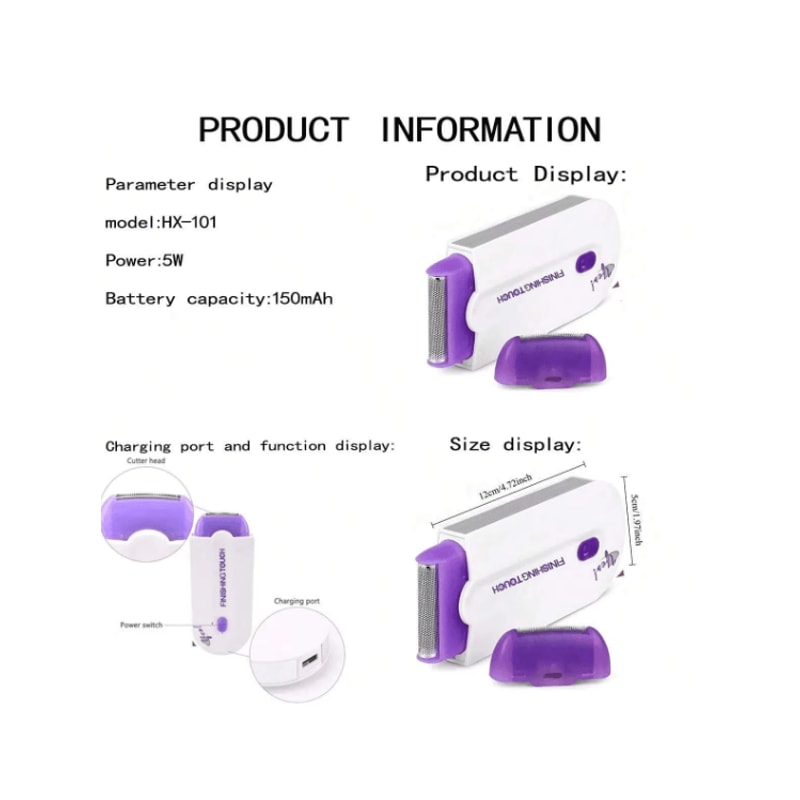 Electric Shaver For Women Cordless Hair Removal Device For Face Body Legs And Bikini 3