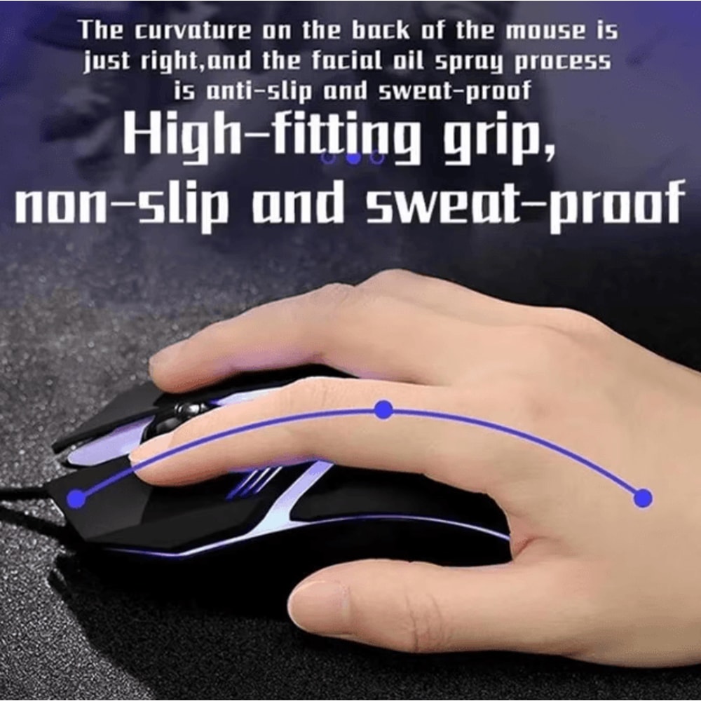 Ergonomic RGB Gaming Mouse USB Wired High Precision Mouse For PC And Laptop 1