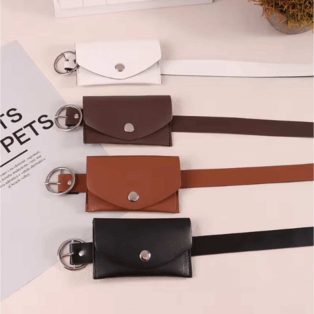 Adjustable PU Leather Waist Belt Phone Pouch Bag For Women Hands Free Wallet And Work Storage 1