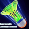 LED Badminton Shuttlecocks Set Glow In The Dark Windproof Nylon Shuttlecock For Night Training 0