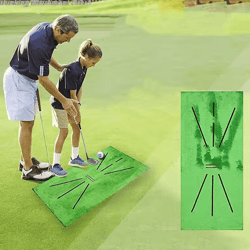 portable golf practice mat 30x60cm non slip golf hitting mat for indoor and outdoor swing training