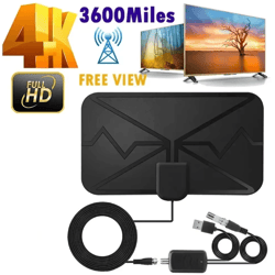 hdtv indoor digital tv antenna amplified long range 4k antenna for free channels