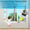 Adjustable Aluminum Window Lock No Drill Sliding Window Stopper Security Lock For Home Safety 2