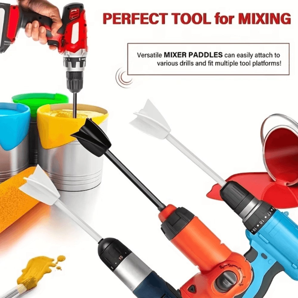 Epoxy Resin Mixer Paddle Drill Attachment Portable Mixing Tool For Smooth Bubble Free Blending 2