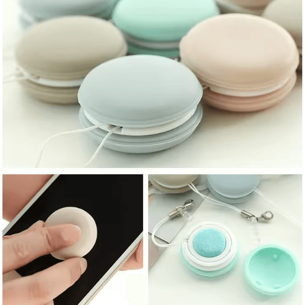 Macaron Phone Screen Cleaner Keychain Portable Lens Cleaning Cloth For Phone And Glasses 2