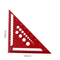 Aluminum Alloy Triangle Ruler Woodworking Angle Protractor Miter Square Measuring Tool 2