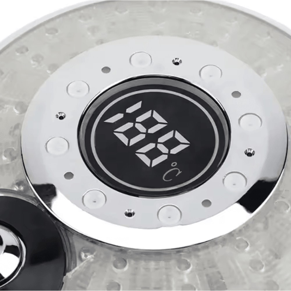 LED Digital Temperature Shower Head 3 Mode HighPressure Water Saving Filter Sprayer 3