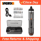Worx WX242 Smart Cordless Electric Screwdriver Set 30 Bit USB Rechargeable Precision Drill Kit 0