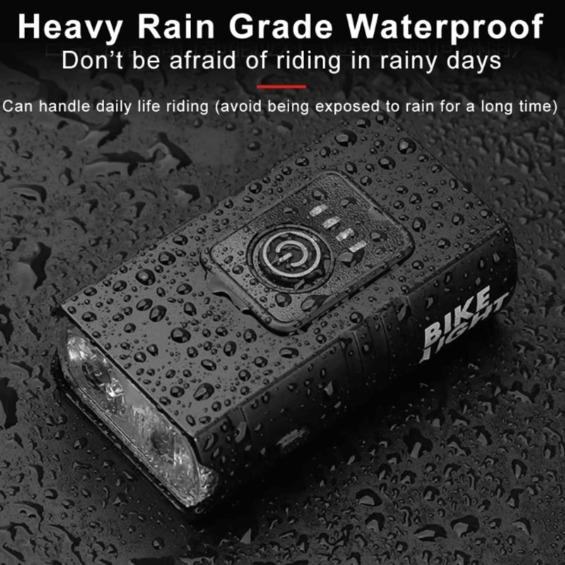 T6 LED USB Rechargeable Bicycle Headlight High Beam Aluminum MTB Cycling Light Set 1