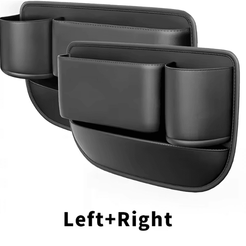 2PCS Multifunction Car Seat Gap Organizer AntiDrop Storage Box Seat Filler Cushion 3