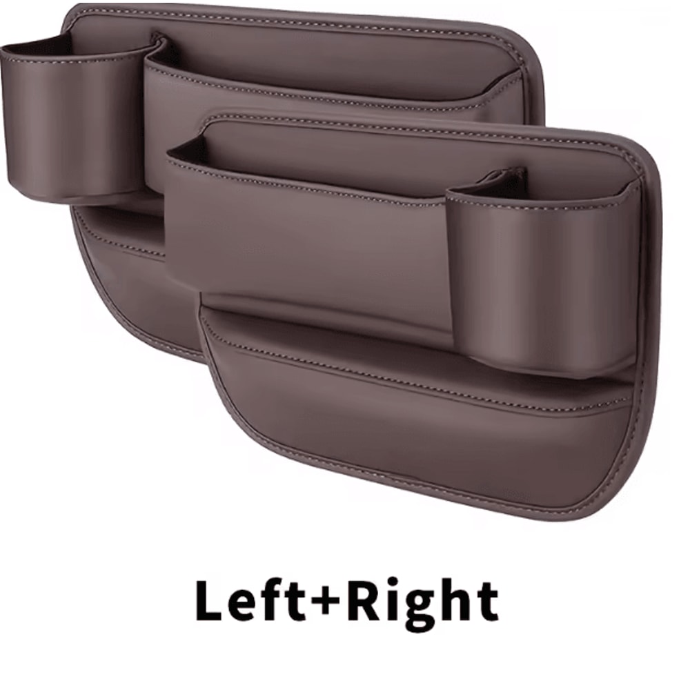 2PCS Multifunction Car Seat Gap Organizer AntiDrop Storage Box Seat Filler Cushion 5