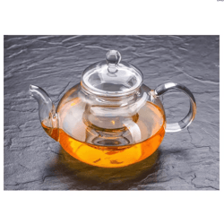 1000ml heat-resistant glass teapot with infuser – clear herbal & loose leaf tea brewer