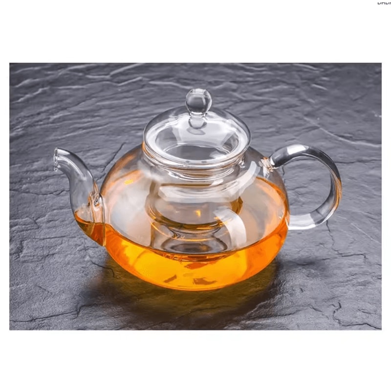 1000ML HeatResistant Glass Teapot With Infuser Clear Herbal Loose Leaf Tea Brewer 0