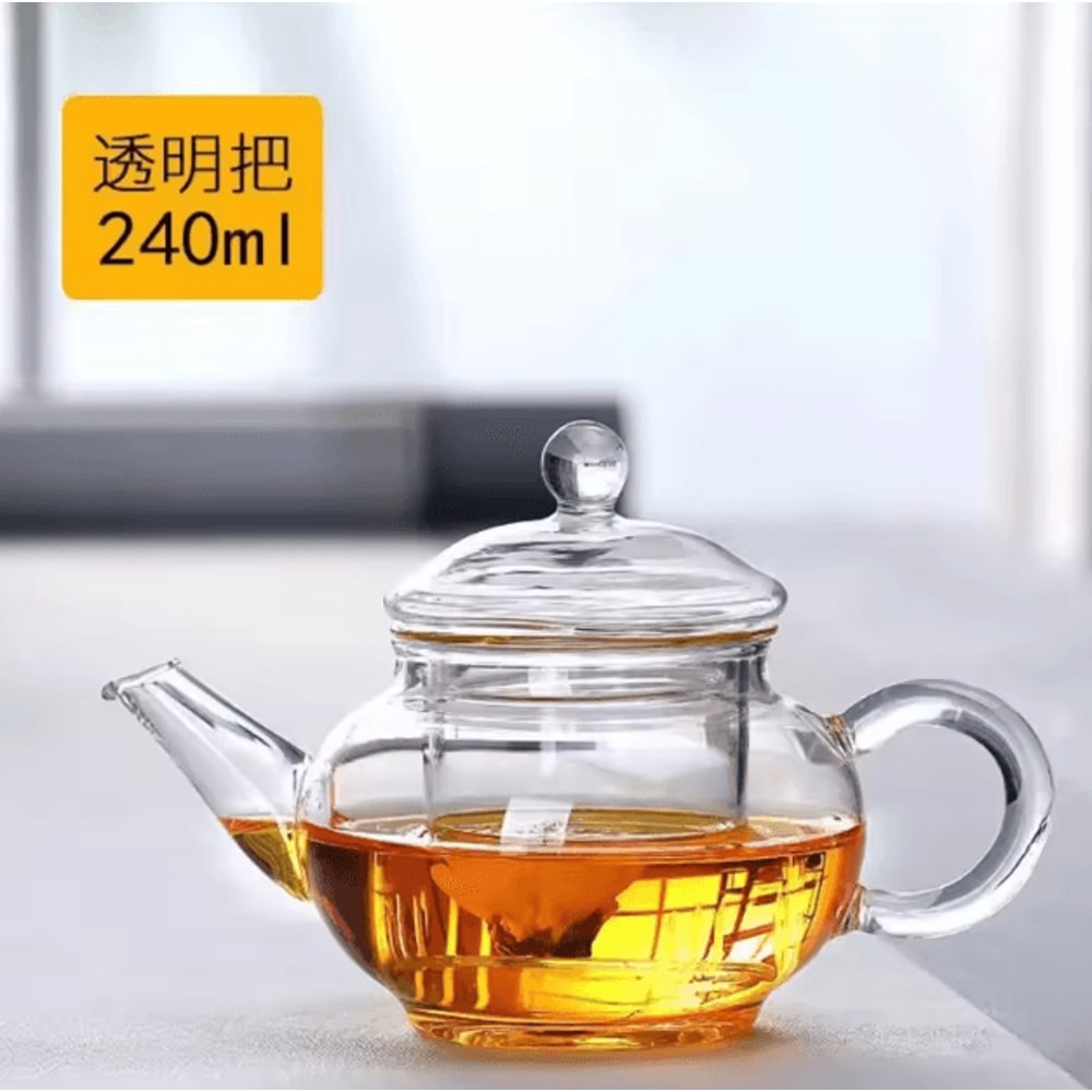 1000ML HeatResistant Glass Teapot With Infuser Clear Herbal Loose Leaf Tea Brewer 2